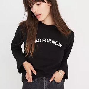 Madewell Ciao For Now Mockneck Sweatshirt